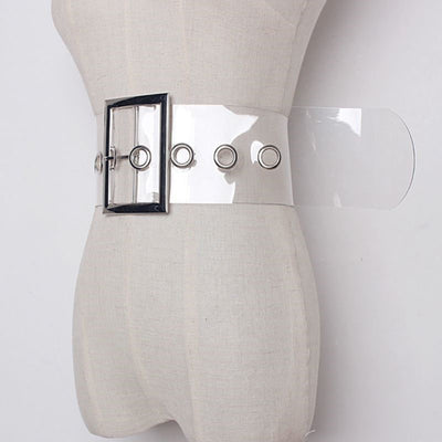 Cinturón Transparente PVC Ancho para Mujer - Image 8