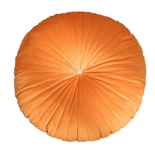 Almohada Decorativa de Terciopelo Calabaza Color Sólido Estilo Nórdico - Image 2