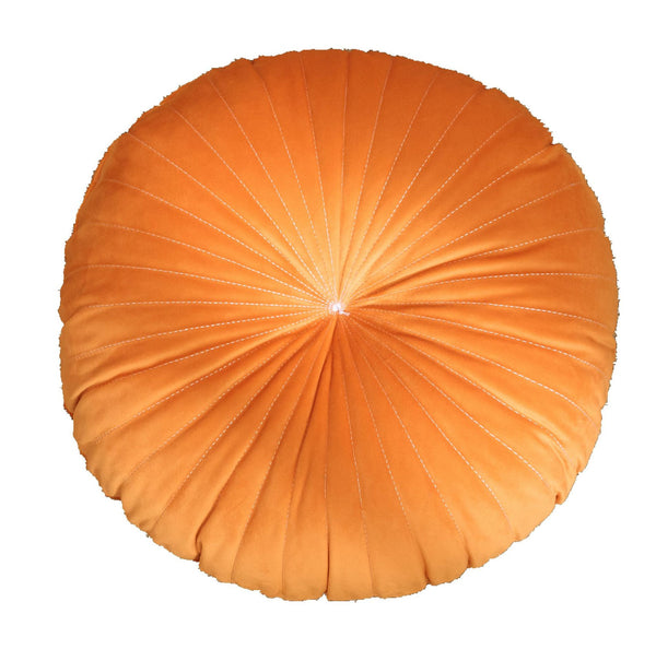 Almohada Decorativa de Terciopelo Calabaza Color Sólido Estilo Nórdico