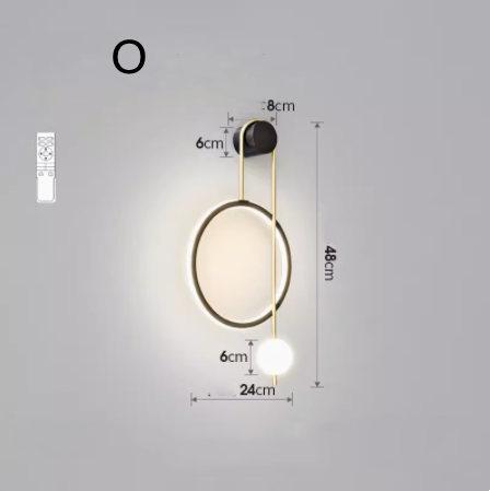 Lámpara de Pared Moderna sin Instalación para Dormitorio y Pasillo - Image 35