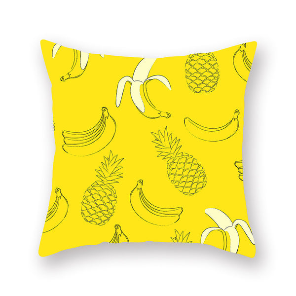 Cojín Decorativo Piña Amarillo Brillante para el Hogar