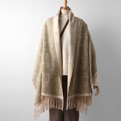 Pashmina Estampada de Protección Solar para Otoño e Invierno - Image 24