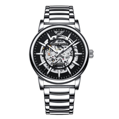 Reloj Mecánico Deportivo Impermeable con Esfera Calada y Luz Nocturna para Hombre - Image 3