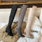 Botas Altas Over Knee Tacón Medio Punta Fina para Mujer