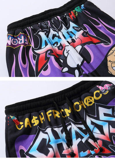 Pantalones Hip-hop Anime Estilo Juvenil 5 Bolsillos - Image 7