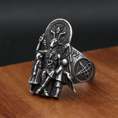 Anillo de Acero Inoxidable Estilo Punk para Hombre Steel Warrior - Image 3