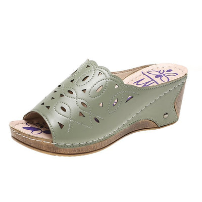 Sandalia Cuña Slip-On con Punta Abierta para Mujer - Image 8
