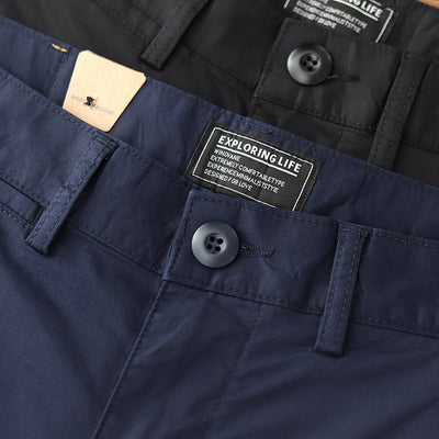 Pantalones Casuales Hombre Verano Transpirables Ajuste Cónico Elástico - Image 4