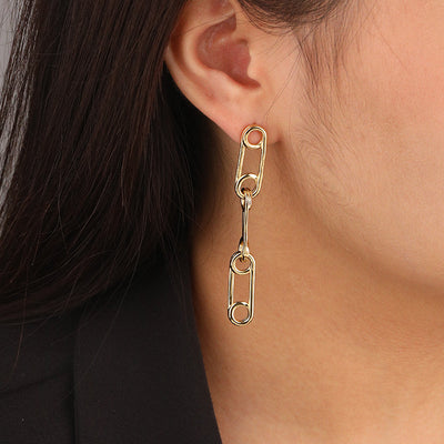 Aretes de Plata Pura Lujo Ligero Moda Europea Americana - Image 2