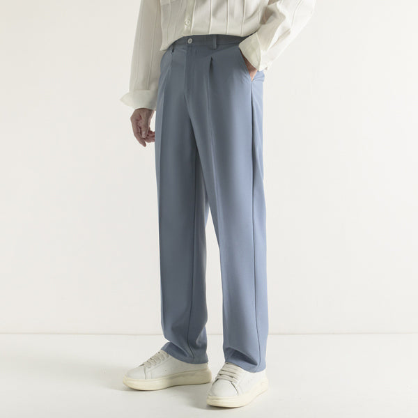 Pantalón de Traje Recto Casual Holgado para Hombre