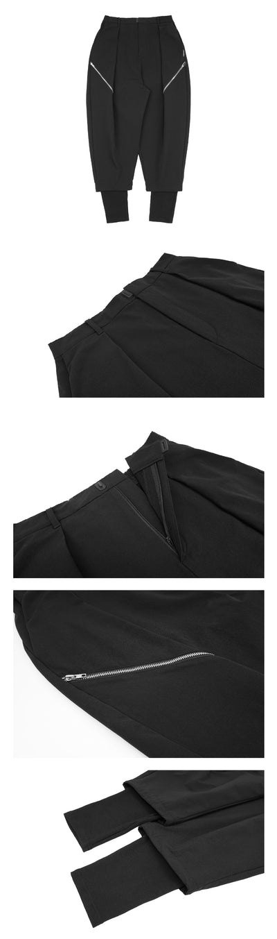Pantalones Harem Casuales para Hombre con Entrepierna Oscura - Image 12
