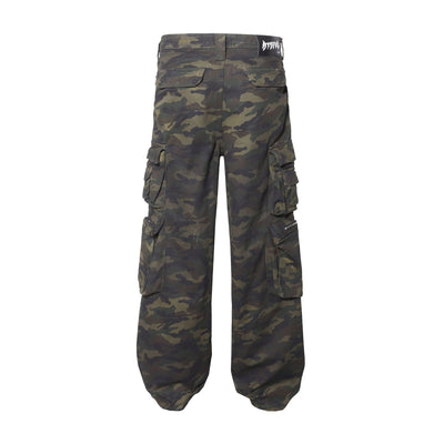 Pantalón de Trabajo Camuflaje Americana Cintura Alta Pierna Ancha - Image 20