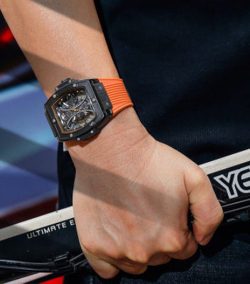 Reloj Deportivo Tonneau con Correa de Silicona y Esfera Luminosa