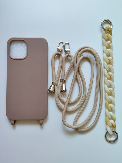 Funda Cruzada para Celular en Colores Pastel con Cadena - Image 6