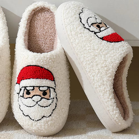 Pantuflas Navideñas Reno Térmicas Felpa Cálidas para Hombre y Mujer
