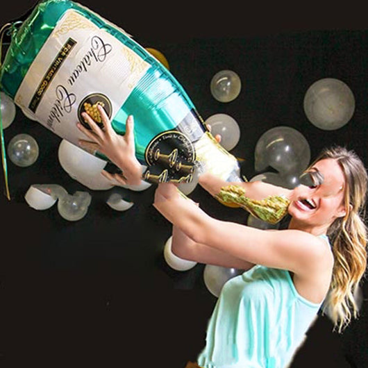 Globos de Aluminio Botella de Champagne para Fiestas de Cumpleaños - Image 3