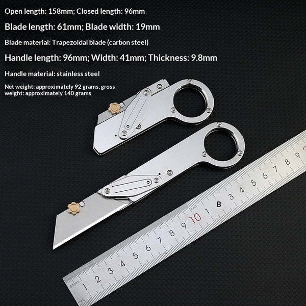 Cuchillo de Precisión Profesional en Acero Inoxidable con Hojas Intercambiables
