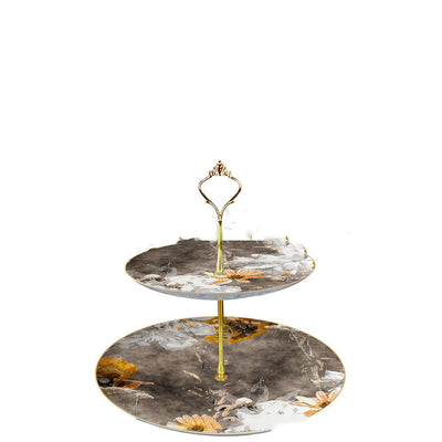 Plato de Cerámica Floral para Cena - Diseño Creativo Moderno - Image 10