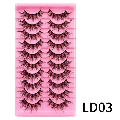 10 Pares de Pestañas Postizas Voluminosas con Rizo Natural - Image 25
