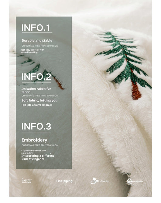 Manta Navideña para Sofá con Bordado de Árbol de Navidad - Image 11