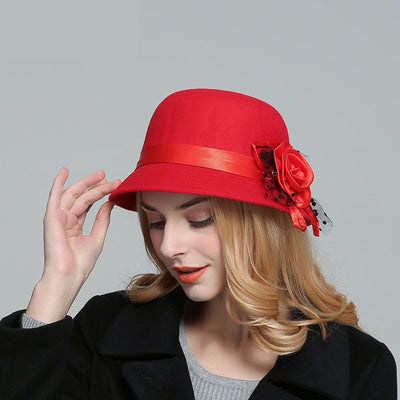 Sombrero de Lana con Ala Ancha para Mujer - Estilo Casual Moderno - Image 15
