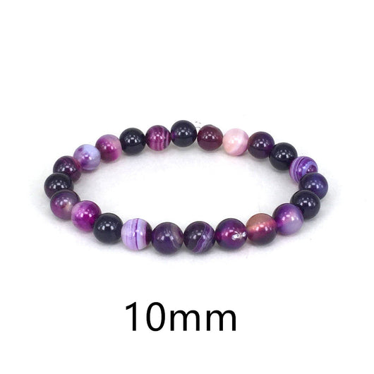 Pulsera de Piedra Violeta Natural para Mujer - Image 8
