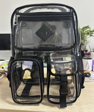 Mochila Escolar Transparente Impermeable para Primaria y Secundaria - Image 12