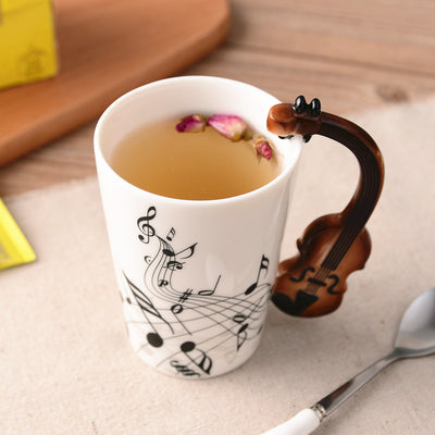 Taza de Cerámica Diseño Violín para Café, Té y Bebidas - Regalo Musical Perfecto - Image 14