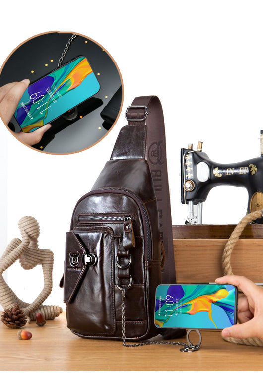 Bolsa Mensajero de Cuero Genuino para Hombre - Estilo Profesional - Image 6