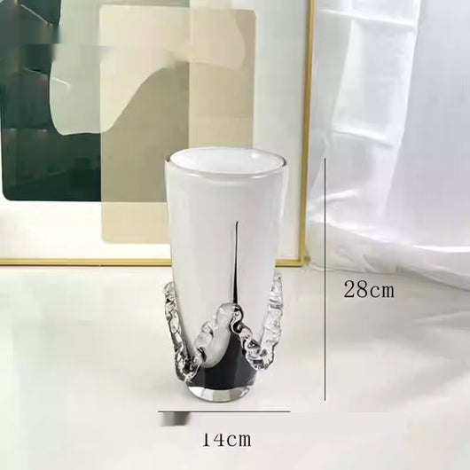 Jarrón de Cristal Blanco Elegancia Clásica - Adorno Decorativo Premium - Image 10