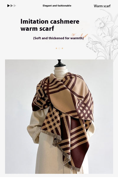 Bufanda Elegante de Cachemira Sintética Qianjin - Image 11