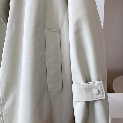 Gabardina Clásica Británica Midi para Niña - Image 5