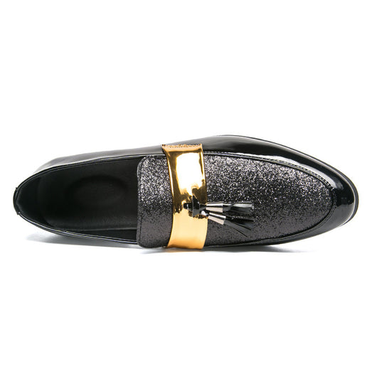 Zapatos de Cuero para Peluquero - Mocasines Puntiagudos con Borla Elegante - Image 6