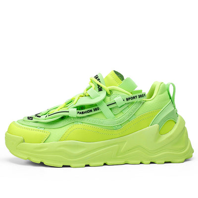 Tenis Casuales Tipo Daddy Mesh Suela Plana Talla Grande para Hombre