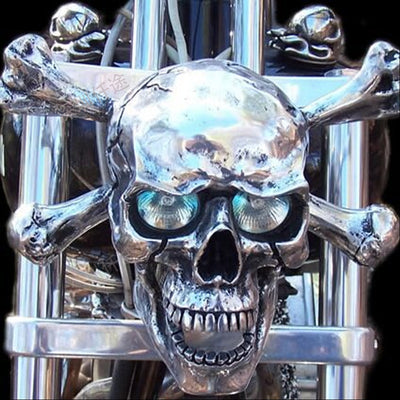 Decoración de Calavera para Faro de Motocicleta - Image 11