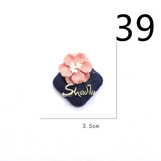 Diadema de Flores de Tela con Base Adhesiva para Hacer a Mano - Image 35