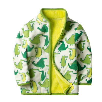 Chaqueta Cardigan de Polar Impreso con Forro Polar - Image 6
