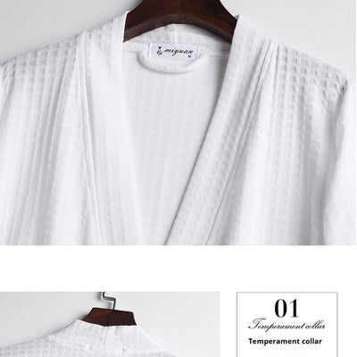 Pijama de Pareja en Tela Waffle - Bata Cómoda para Él y Ella - Image 24