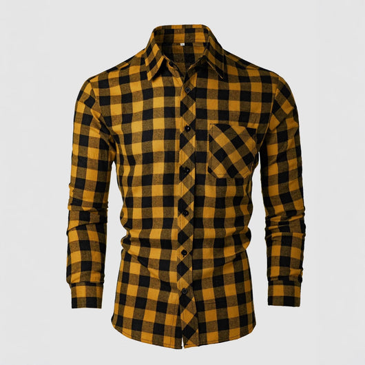 Camisa Casual Estampada Slim Fit con Solapa