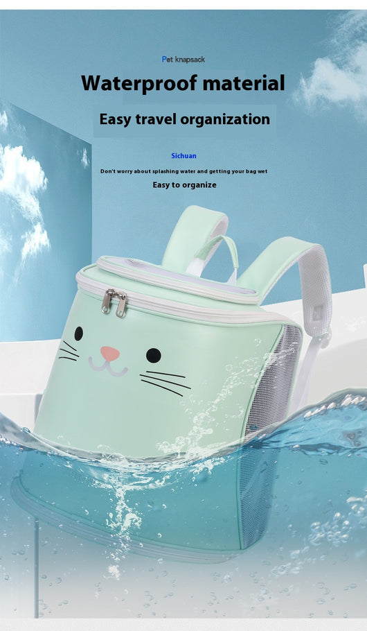 Mochila Transportadora Plegable para Mascotas - Gran Capacidad para Gatos y Perros - Image 17