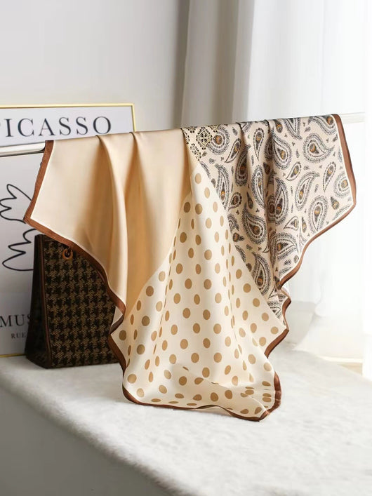 Pañuelo de Seda Cuadrado Lujo Elegante - Accesorio Premium para Regalo - Image 29