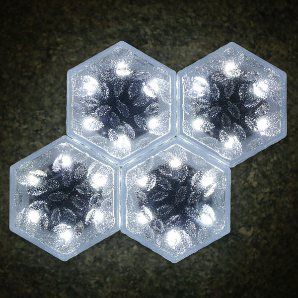 Luz Solar Empotrada Hexagonal para Jardín - Iluminación LED Impermeable