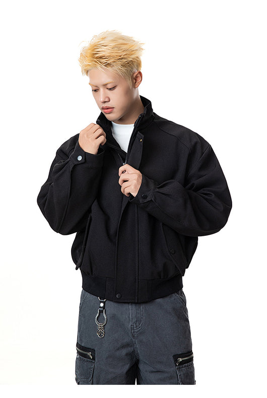 Chaqueta Raglan Casual con Cuello Alzado - Image 17