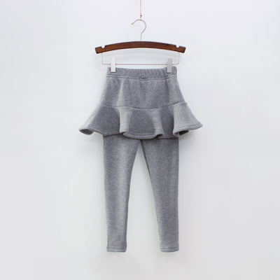 Pantalón Falda Infantil Coreano de Terciopelo Grueso 380g - Abrigo Exterior Premium - Image 14