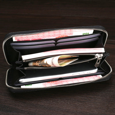 Billetera Larga de Cuero para Hombre con Asa - Image 2