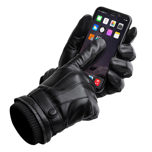 Guantes de Cuero de Borrego Acolchados para Hombre - Calidez Extrema - Image 3