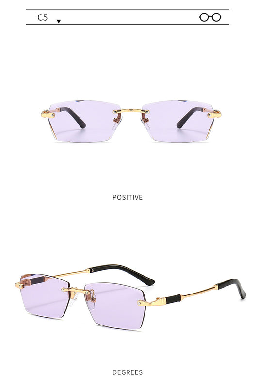 Gafas de Sol Frameless Color Gelatina - Estilo Personalidad - Image 25