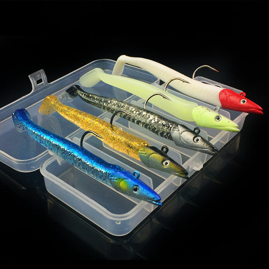 Kit de Anzuelos Cabeza Plomada con Cebo Biónico Suave para Pesca - Image 10