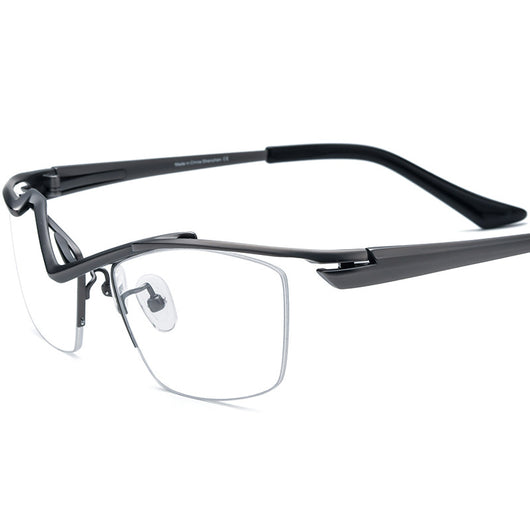 Gafas para Miopía Montura Cuadrada Semiarmazón para Mujer - Image 6