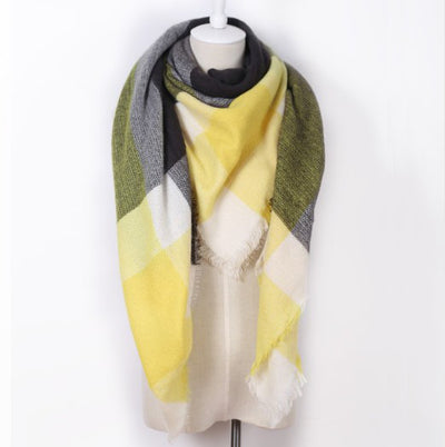 Bufanda Chal Triangular de Cachemira para Invierno - Estilo Europeo y Americano - Image 32